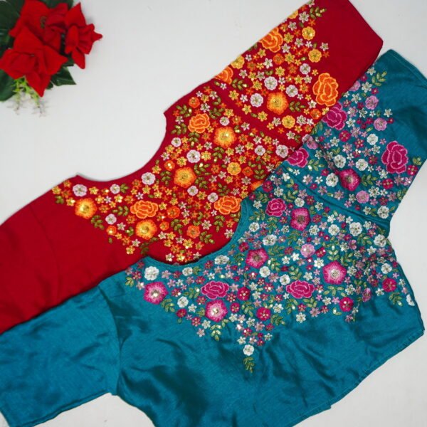 Vichitra Silk Work Blouses-MBB91