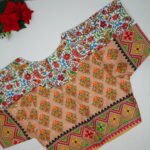 Zeo Sequence Boat Neck Blouses-B92