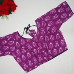 Pure Cotton Round Neck Blouses-B93 - Image 2